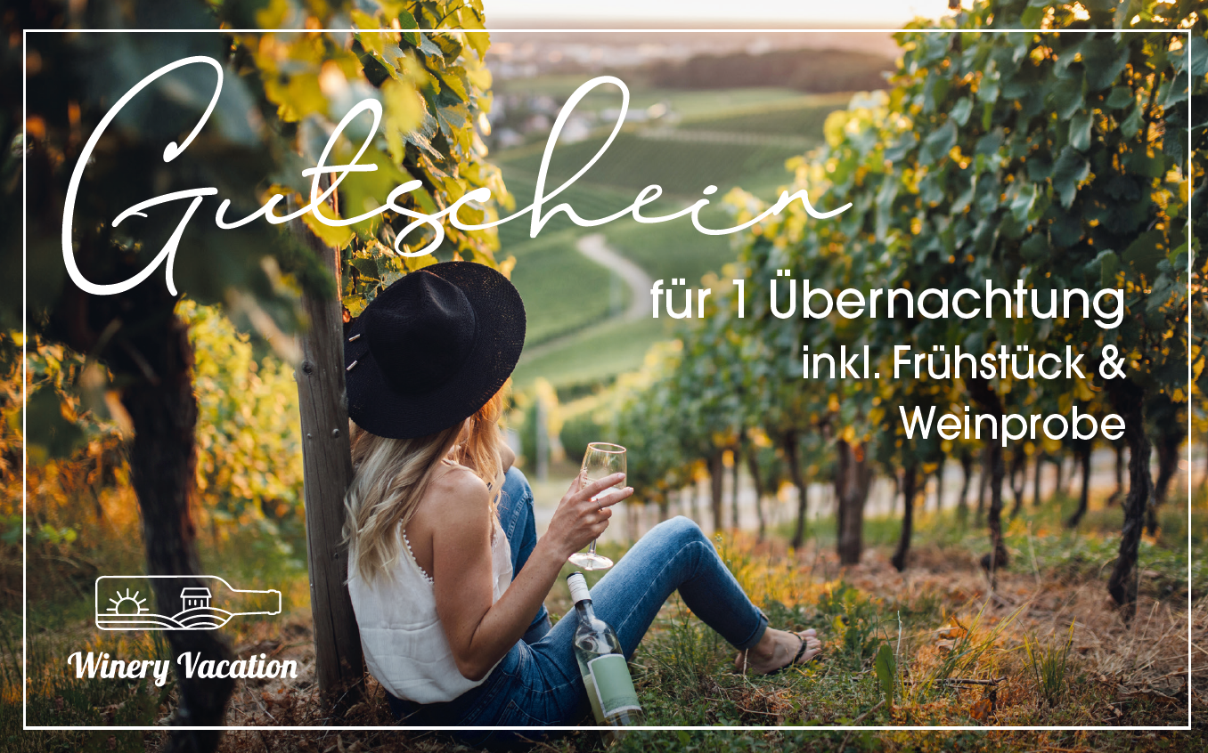 Digitaler Winery Vacation Gutschein / 1 Nacht für 2 Personen