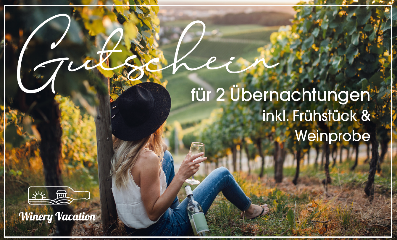 Digitaler Winery Vacation Gutschein / 2 Nächte für 2 Personen