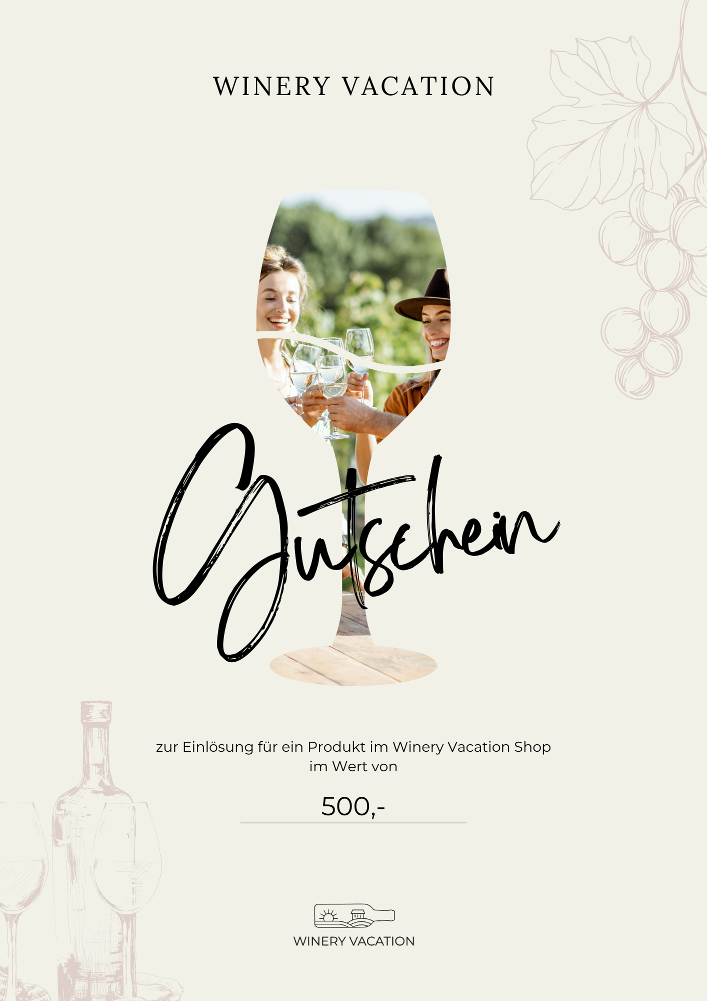 Winery Vacation Shop Gutschein